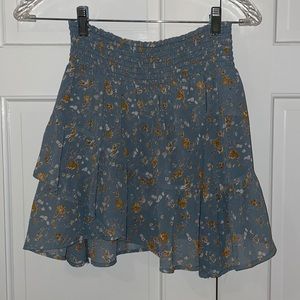 Floral mini skirt
